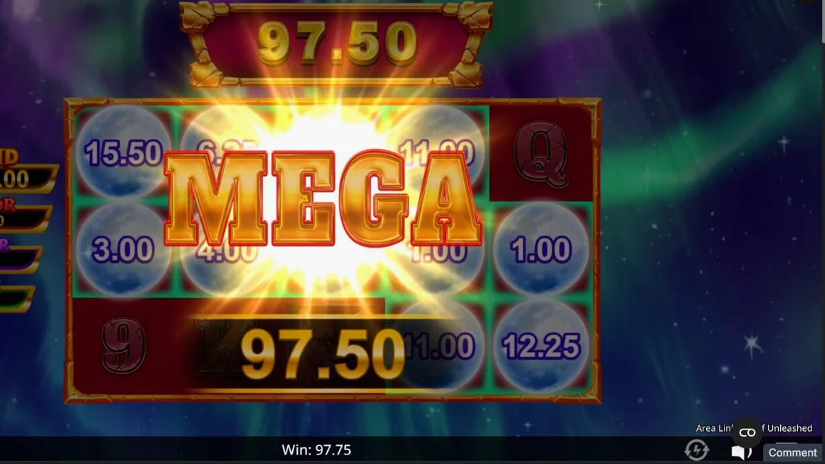 Area Link Wolf Unleashed slot dengan tema serigala dan cahaya utara