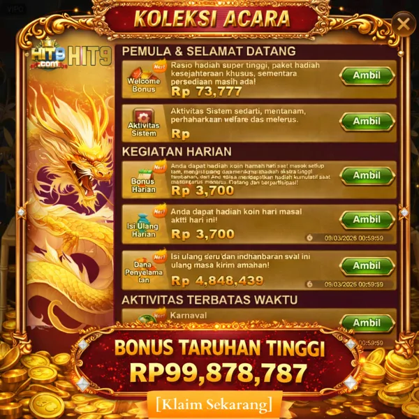 HIT9 2026 Slot Gacor RTP Tinggi